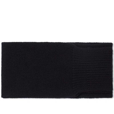 Mhl By Margaret Howell Chunky Scarf In Black