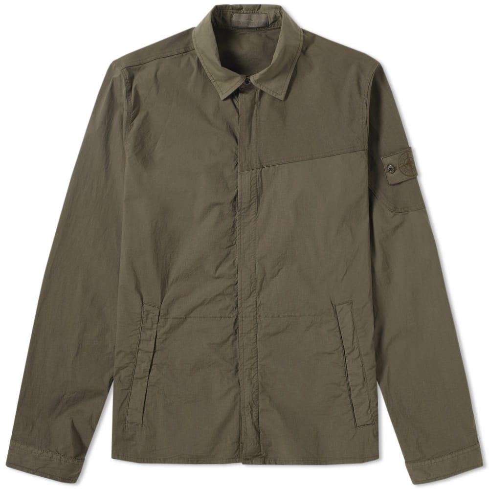 Stone Island Ghost Piece Overshirt In Green | ModeSens