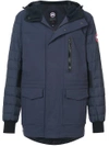 Canada Goose Hooded Zipped Coat - Blue