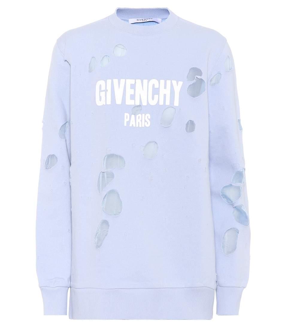 givenchy distressed sweater