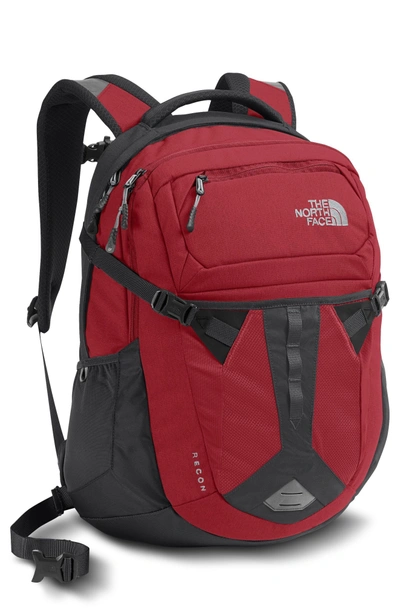 The North Face Recon Backpack - Red In Rage Red/ Asphalt Grey