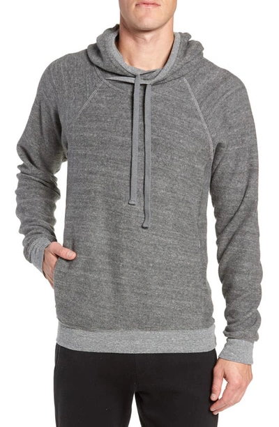 Alo Yoga Triumph Hooded Sweatshirt In Grey Triblend