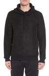 Alo Yoga The Triumph Hoodie In Solid Black Triblend