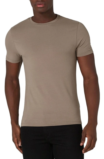Topman Ultra Muscle Fit T-shirt In Taupe