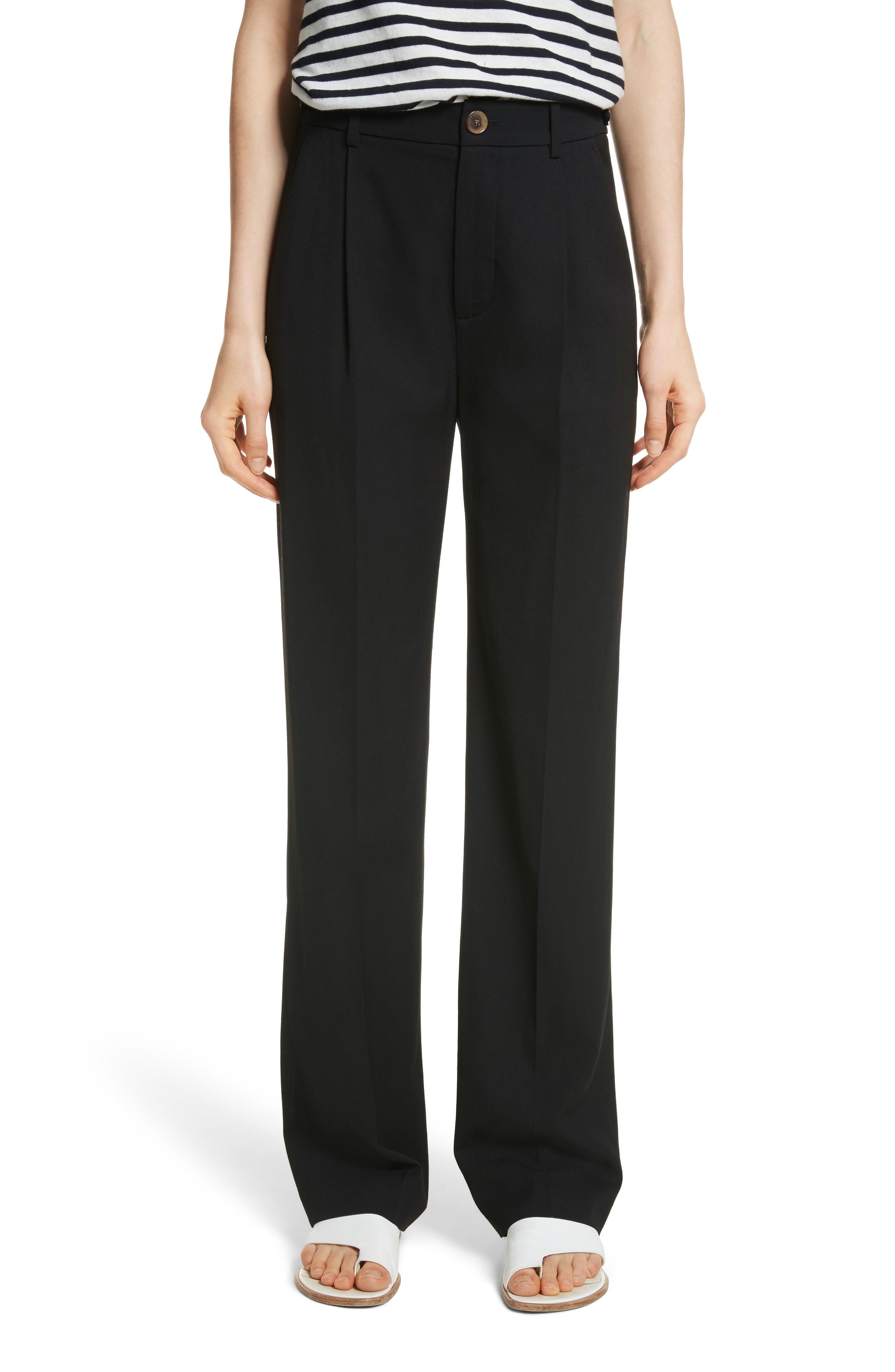 vince flat front crop trousers