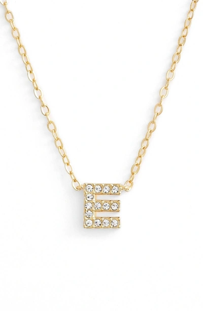 Nadri Initial Pendant Necklace In E Gold