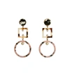Lele Sadoughi Cage Imitation Pearl Drop Earrings In Marble