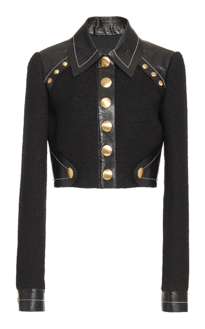 Proenza Schouler Cropped Jacket In Black