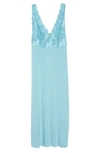 Natori 'zen Floral' Nightgown In Turquoise