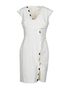 Versace Short Dress In Ivory