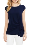 Vince Camuto Tie Front Blouse In Night Sky