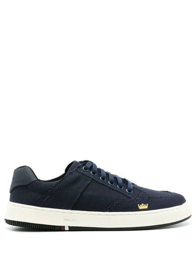 Osklen Logo-print Lace-up Trainers In Blue