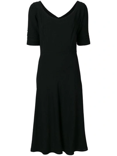 Ermanno Scervino Crepe Dress - Black