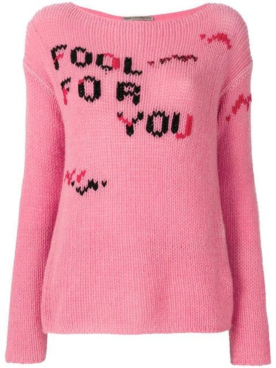 Ermanno Scervino Fool For You Sweater - Pink In Pink & Purple