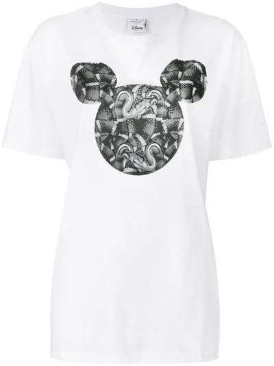 Marcelo Burlon County Of Milan Snake Print T In White