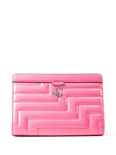 Jimmy Choo Varenne Clutch Bag In Pink