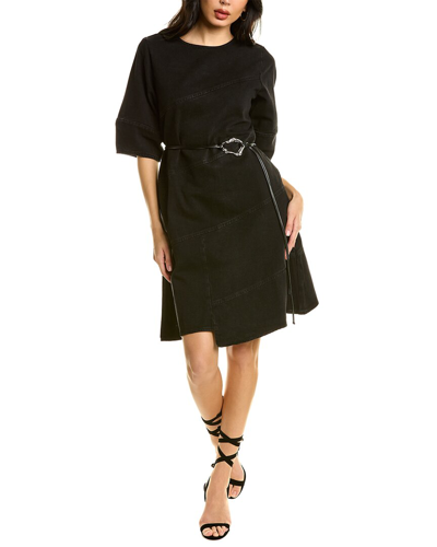 Gracia Denim A-line Dress In Blue
