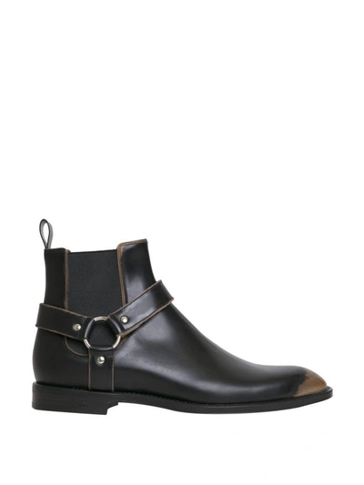 Givenchy Rider Leather Chelsea Boots In Black