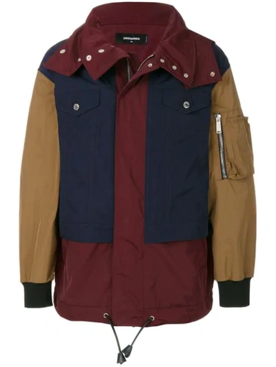 Dsquared2 Casual Zipped Jacket In Multicolour