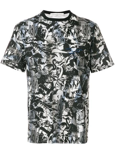 Golden Goose Deluxe Brand Printed Fitted T-shirt - Black