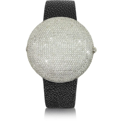 Christian Koban Montres Homme Clou Dinner - Montre En Diamants Blancs In Noir