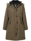 Canada Goose Long Hooded Coat - Green