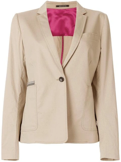 Ps By Paul Smith 'sabbia' Contrasted Jacket - Neutrals