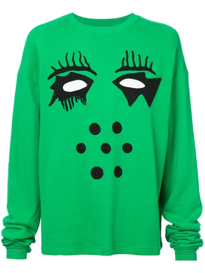 Haculla Graphic Cotton Sweatshirt In Green