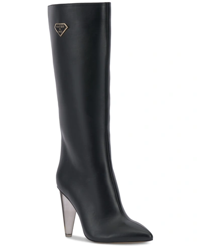 Inc International Concepts Mateo For Inc Women's Charlotte Boots, Created For Macy's Women's Shoes In Black Smooth
