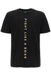 Hugo Boss Boss Fight Like A Boss T-shirt  X Ajbxng  Black Cotton