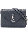 Saint Laurent Collège Monogram Bag In Blue