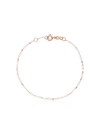 Gigi Clozeau Rose Gold Beaded Bracelet In Silver