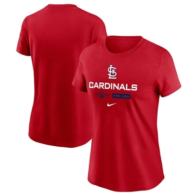 Nike Red St. Louis Cardinals 2022 Postseason Authentic Collection Dugout T-shirt