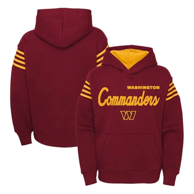 Outerstuff Kids' Youth Burgundy Washington Commanders The Champ Is Here Pullover Hoodie