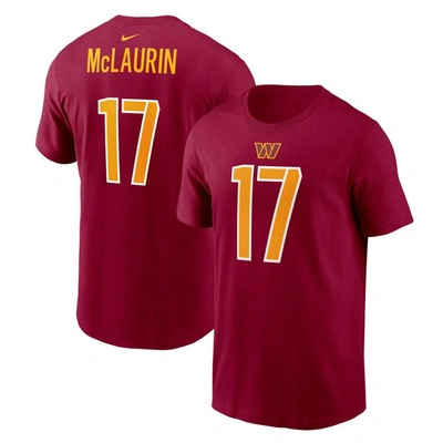 Nike Men's  Terry Mclaurin Burgundy Washington Commanders Player Name And Number T-shirt