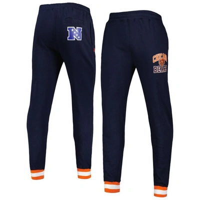 Starter Navy Chicago Bears Blitz Fleece Jogger Pants