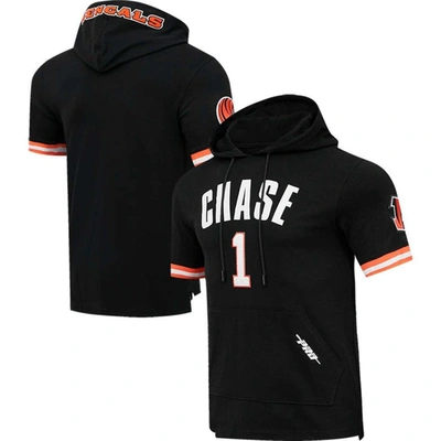Pro Standard Men's  Ja'marr Chase Black Cincinnati Bengals Player Name And Number Hoodie T-shirt