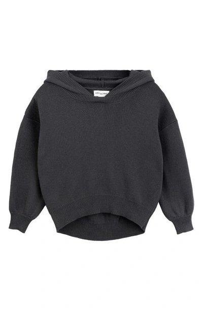 Miles The Label Kids' High-low Sweater In 902 Dark Grey