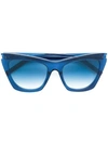 Saint Laurent Kate Sunglasses In Blue