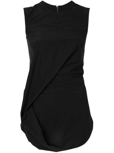 Rick Owens Wrapped-front Tank Top - Black