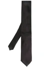 Prada Plain Tie In Black