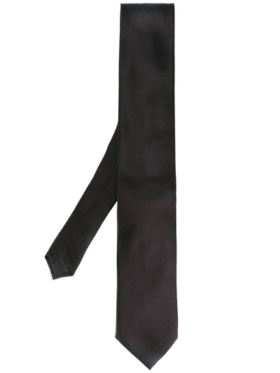 Prada Plain Tie In Black