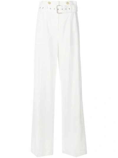 3.1 Phillip Lim Utility Belted Trousers In Neutrals