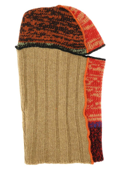 Marni 羊毛针织巴拉克拉法帽 In Multicolor