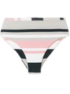 Asceno Bold Striped Bikini Briefs - Multicolour