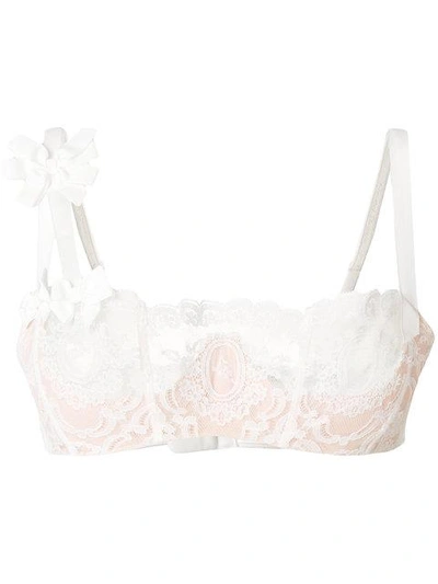 Chantal Thomass Scalloped Lace Bra In White