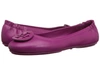 Tory Burch Minnie Travel Ballet Flat In Party Fuchsia