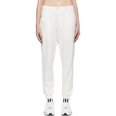 Y-3 White Classic Logo Lounge Pants In Core White