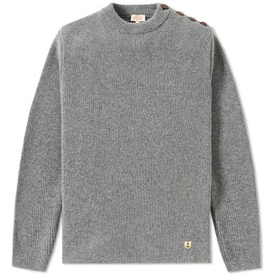 Armor-lux 74732 Heritage Crew Knit In Grey