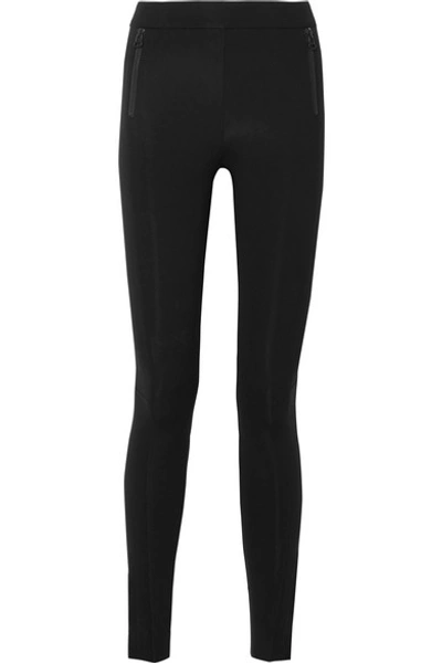 James Perse Stretch-jersey Leggings In Black